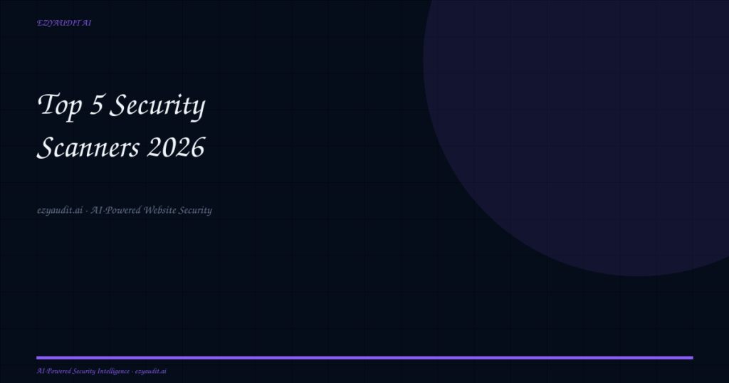 Top 5 Website Security Scanners in 2026 (Ranked and Reviewed)
